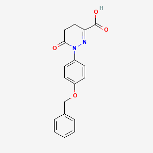 1-(4-(Benzyloxy)phenyl)-6-oxo-1,4,5,6-tetrahydropyridazine-3-carboxylic acid