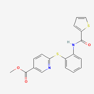 Methyl 6-({2-[(2-thienylcarbonyl)amino]phenyl}sulfanyl)nicotinate