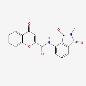 molecular formula C19H12N2O5 B2412594 N-(2-甲基-1,3-二氧代异吲哚啉-4-基)-4-氧代-4H-色满-2-甲酰胺 CAS No. 683232-35-1