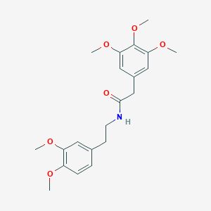 molecular formula C21H27NO6 B024126 N-[2-(3,4-二甲氧基苯基)乙基]-2-(3,4,5-三甲氧基苯基)乙酰胺 CAS No. 7668-87-3
