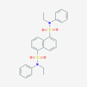 molecular formula C26H26N2O4S2 B241260 N~1~,N~5~-diethyl-N~1~,N~5~-diphenyl-1,5-naphthalenedisulfonamide 
