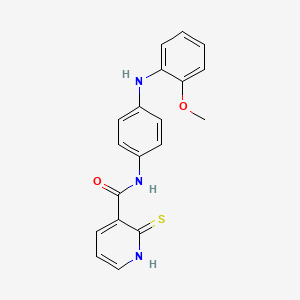 N-{4-[(2-methoxyphenyl)amino]phenyl}-2-sulfanylpyridine-3-carboxamide