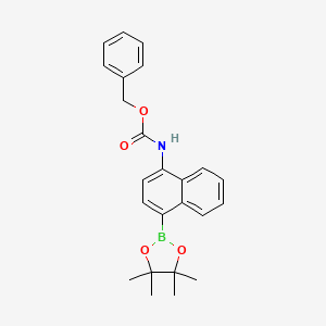 Benzyl (4-(4,4,5,5-tetramethyl-1,3,2-dioxaborolan-2-yl)naphthalen-1-yl)carbamate