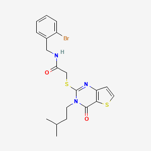 N-(2-bromobenzyl)-2-{[3-(3-methylbutyl)-4-oxo-3,4-dihydrothieno[3,2-d]pyrimidin-2-yl]sulfanyl}acetamide