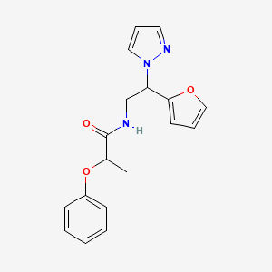 N-(2-(furan-2-yl)-2-(1H-pyrazol-1-yl)ethyl)-2-phenoxypropanamide