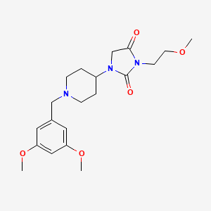 1-(1-(3,5-Dimethoxybenzyl)piperidin-4-yl)-3-(2-methoxyethyl)imidazolidine-2,4-dione