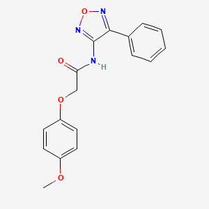 molecular formula C17H15N3O4 B2412635 2-(4-甲氧基苯氧基)-N-(4-苯基-1,2,5-恶二唑-3-基)乙酰胺 CAS No. 880791-70-8