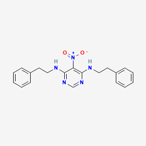 5-nitro-N~4~,N~6~-diphenethyl-4,6-pyrimidinediamine