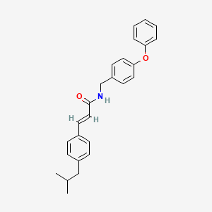 molecular formula C26H27NO2 B2412708 3-(4-isobutylphenyl)-N-(4-phenoxybenzyl)acrylamide CAS No. 329777-58-4