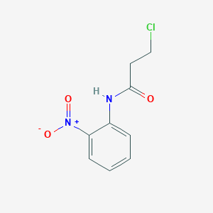 molecular formula C9H9ClN2O3 B2412744 3-chloro-N-(2-nitrophenyl)propanamide CAS No. 2790-97-8