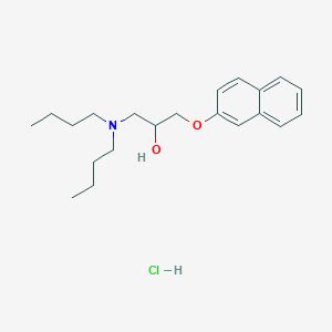 molecular formula C21H32ClNO2 B2412747 1-(Dibutylamino)-3-(naphthalen-2-yloxy)propan-2-ol hydrochloride CAS No. 464877-38-1