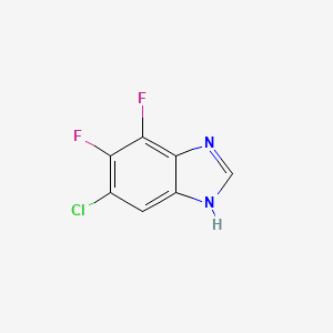 molecular formula C7H3ClF2N2 B2412754 6-氯-4,5-二氟-3H-1,3-苯并二唑 CAS No. 217951-45-6