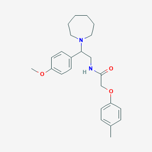 molecular formula C24H32N2O3 B241276 N-[2-azepan-1-yl-2-(4-methoxyphenyl)ethyl]-2-(4-methylphenoxy)acetamide 