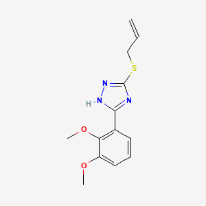molecular formula C13H15N3O2S B2412783 5-(2,3-二甲氧基苯基)-3-丙-2-烯基硫代-1H-1,2,4-三唑 CAS No. 1023843-26-6