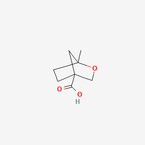 molecular formula C8H12O3 B2412797 1-Methyl-2-oxabicyclo[2.2.1]heptane-4-carboxylic acid CAS No. 2243513-71-3