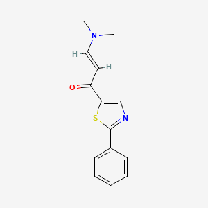 molecular formula C14H14N2OS B2412812 3-(二甲氨基)-1-(2-苯基-1,3-噻唑-5-基)-2-丙烯-1-酮 CAS No. 338414-33-8