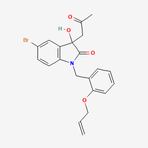 B2412814 1-(2-(Allyloxy)benzyl)-5-bromo-3-hydroxy-3-(2-oxopropyl)indolin-2-one CAS No. 879048-70-1