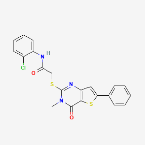 B2412852 N-(2,4-dimethoxyphenyl)-4-{[2-(4-fluorophenyl)pyrimidin-4-yl]oxy}benzamide CAS No. 1105252-20-7