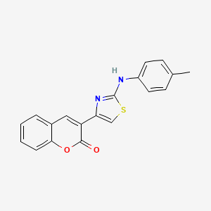 molecular formula C19H14N2O2S B2412858 3-(2-(p-tolylamino)thiazol-4-yl)-2H-chromen-2-one CAS No. 33856-06-3