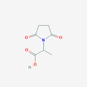 molecular formula C7H9NO4 B2412876 2-(2,5-Dioxopyrrolidin-1-yl)propanoic acid CAS No. 73323-90-7