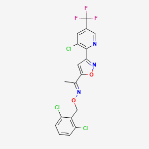 1-{3-[3-chloro-5-(trifluoromethyl)-2-pyridinyl]-5-isoxazolyl}-1-ethanone O-(2,6-dichlorobenzyl)oxime