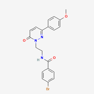 molecular formula C20H18BrN3O3 B2412952 4-bromo-N-(2-(3-(4-methoxyphenyl)-6-oxopyridazin-1(6H)-yl)ethyl)benzamide CAS No. 921873-51-0