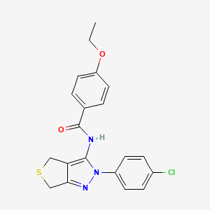 N-(2-(4-chlorophenyl)-4,6-dihydro-2H-thieno[3,4-c]pyrazol-3-yl)-4-ethoxybenzamide