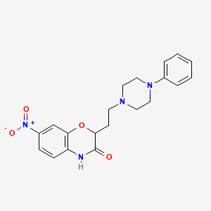 7-nitro-2-[2-(4-phenylpiperazino)ethyl]-2H-1,4-benzoxazin-3(4H)-one