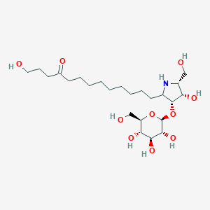 molecular formula C24H45NO10 B241296 Broussonetine A CAS No. 173220-07-0