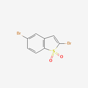 molecular formula C8H4Br2O2S B2412991 2,5-Dibromo-1-benzothiophene 1,1-dioxide CAS No. 2470441-04-2