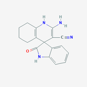 molecular formula C17H16N4O B241301 2'-amino-2-oxo-1,2,5',6',7',8'-hexahydro-1'H-spiro[indole-3,4'-quinoline]-3'-carbonitrile 