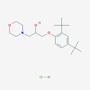 1-(2,4-Di-tert-butylphenoxy)-3-morpholinopropan-2-ol hydrochloride