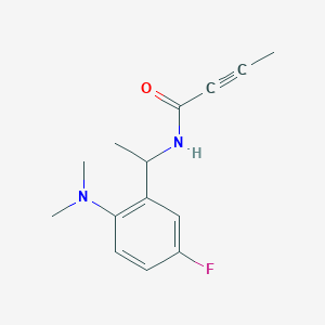 N-[1-[2-(Dimethylamino)-5-fluorophenyl]ethyl]but-2-ynamide