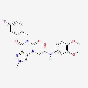 2-(1-benzyl-1H-pyrrol-2-yl)-N-(2-fluorophenyl)-2-oxoacetamide