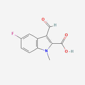 5-Fluoro-3-formyl-1-methylindole-2-carboxylic acid