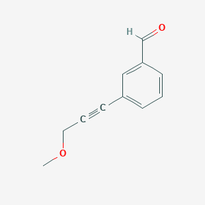 molecular formula C11H10O2 B2413062 3-(3-甲氧基丙-1-炔基)苯甲醛 CAS No. 2098116-90-4
