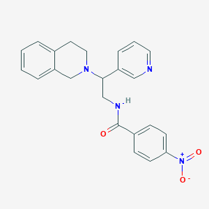 N-(2-(3,4-dihydroisoquinolin-2(1H)-yl)-2-(pyridin-3-yl)ethyl)-4-nitrobenzamide