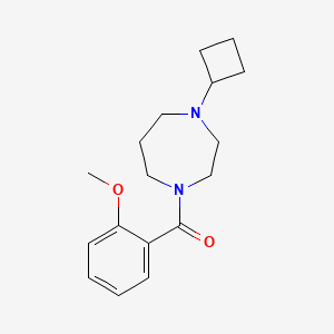 molecular formula C17H24N2O2 B2413084 (4-Cyclobutyl-1,4-diazepan-1-yl)(2-methoxyphenyl)methanone CAS No. 2195941-90-1