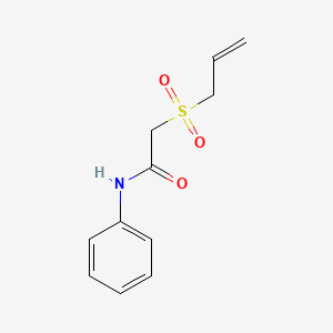 molecular formula C11H13NO3S B2413085 N-phenyl-2-(prop-2-en-1-ylsulfonyl)acetamide CAS No. 314029-39-5