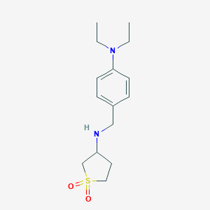 molecular formula C15H24N2O2S B241310 N-[4-(diethylamino)benzyl]tetrahydro-3-thiophenamine 1,1-dioxide 