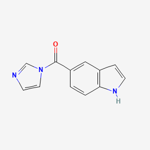 molecular formula C12H9N3O B2413106 5-(1H-imidazol-1-ylcarbonyl)-1H-indole CAS No. 103790-94-9