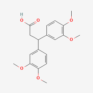molecular formula C19H22O6 B2413107 3,3-Bis(3,4-dimethoxyphenyl)propanoic acid CAS No. 6256-05-9