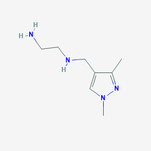 molecular formula C8H16N4 B2413112 N-[(1,3-dimethyl-1H-pyrazol-4-yl)methyl]ethane-1,2-diamine CAS No. 1006323-11-0