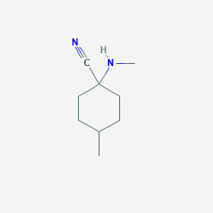 4-Methyl-1-(methylamino)cyclohexanecarbonitrile