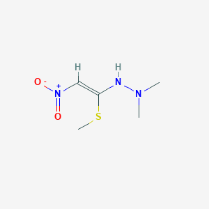 1,1-dimethyl-2-[(Z)-1-methylsulfanyl-2-nitroethenyl]hydrazine