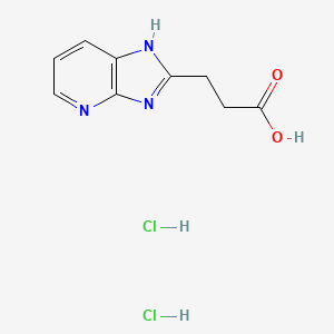3-{3H-imidazo[4,5-b]pyridin-2-yl}propanoic acid dihydrochloride