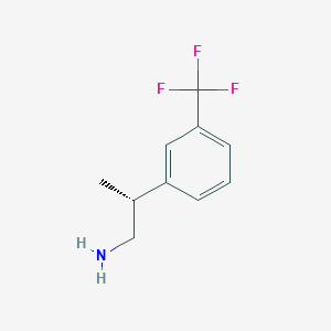 (2R)-2-[3-(Trifluoromethyl)phenyl]propan-1-amine