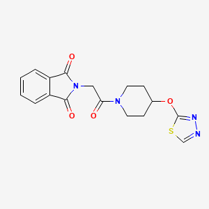 2-(2-(4-((1,3,4-Thiadiazol-2-yl)oxy)piperidin-1-yl)-2-oxoethyl)isoindoline-1,3-dione