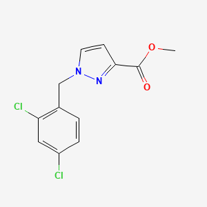 molecular formula C12H10Cl2N2O2 B2413178 methyl 1-(2,4-dichlorobenzyl)-1H-pyrazole-3-carboxylate CAS No. 920019-88-1