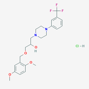 1-((2,5-Dimethoxybenzyl)oxy)-3-(4-(3-(trifluoromethyl)phenyl)piperazin-1-yl)propan-2-ol hydrochloride